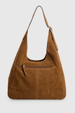 Alexa Leather Suede Hobo Bag
