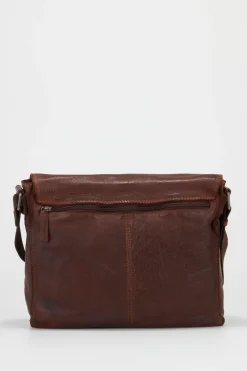 Anthony Leather E/W Satchel