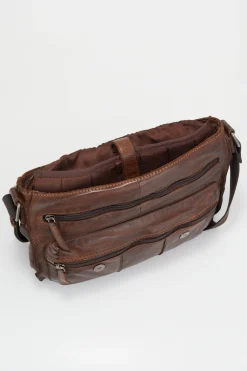 Anthony Leather E/W Satchel