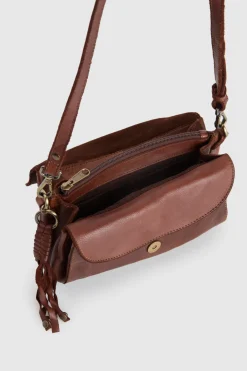 Ari Leather Flap Crossbody Bag