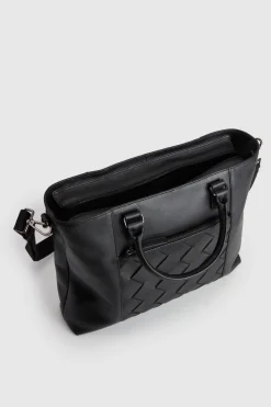 Dominic Leather Weave Tote Bag
