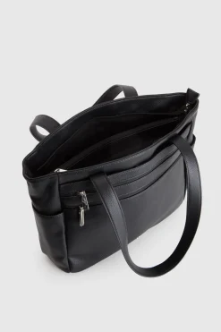 Double Zip Pocket Tote Bag