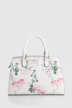 Iris Floral Tote Bag