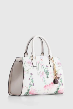 Iris Floral Tote Bag