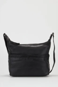 Isla Leather Braided Crossbody Bag