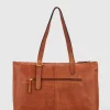 Ivy Leather Buckle Work Tote Bag