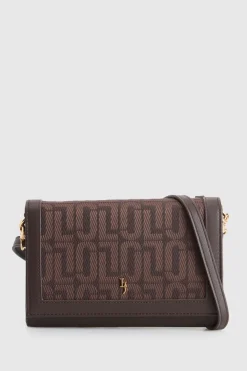 Jacquard Flap Crossbody Bag