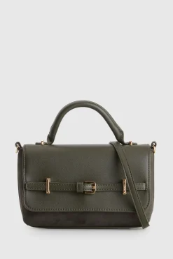 Lana Suede Top Handle Bag