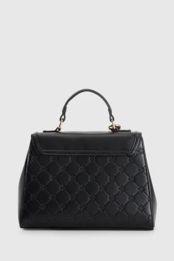 Logo Emboss Top Handle Bag