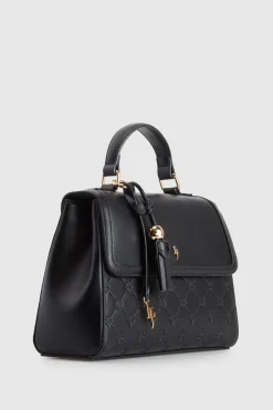 Logo Emboss Top Handle Bag
