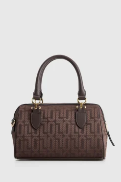 Logo Jacquard Barrel Bag