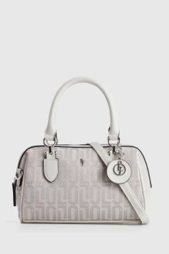 Logo Jacquard Barrel Bag