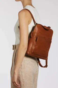 Maya Leather Convertible Backpack