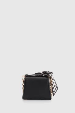 Micro Scarf Top Handle Bag