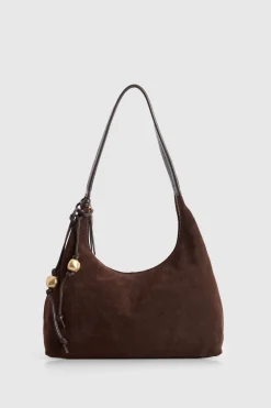 Nina Leather Suede Hobo Bag