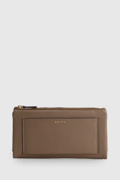RFID Daisy Leather Large Wallet