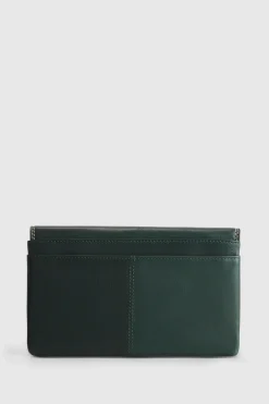 RFID Maya Leather Large Clutch