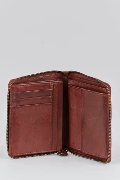RFID Roy Leather Zip Wallet