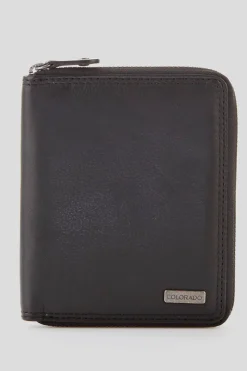 RFID Roy Leather Zip Wallet