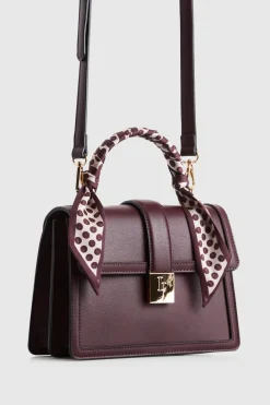 Scarf Top Handle Bag