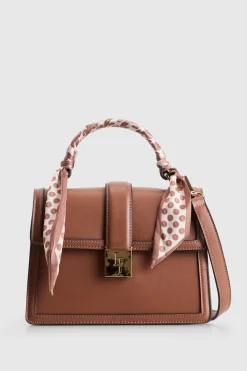 Scarf Top Handle Bag
