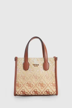 Silvana Straw Mini Tote Bag