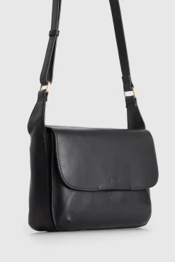 Sofia Leather Flap Crossbody Bag